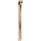 Ekena Millwork Funston Block Smooth Bracket w/ Offset Brace, Douglas Fir, 3 1/2"W x 28"D x 40"H BKT0402X28X40FST05SDF - alternate 3